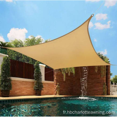 Extérieur imperméable Sun Shade Sail HDPE et Oxford